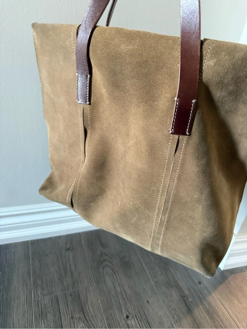 Frank Daniel Suede Large Shoulder Bag